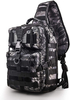 20L Camo Tactical Sling Crossbody Bag, Molle Webbing Single Shoulder Chest Pack with Padded Back for Outdoor Hunting Fishing Daily EDC