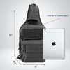 Military Tactical Sling Bag, 600D Oxford Molle EDC Crossbody Chest Backpack with Padded Strap for Hunting Hiking Fishing Daily Carry