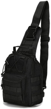 Small Tactical Sling Bag, 1000D Waterproof Molle Crossbody Chest Backpack Adjustable Strap for Outdoor Fishing Hunting Daily EDC