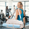 Waterproof Gym Travel Duffle Bag, Sports Overnight Bag with Laptop Pocket, Independent Shoe & Wet Dry Storage Zones