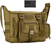 Tactical Messenger Bag, Military Crossbody Shoulder Pack, MOLLE EDC Satchel Bag for Travel, Work, Shooting Range & Outdoor Daily Carry