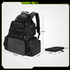 Large Tactical Shooting Backpack with Detachable Pistol Case, Multi-Compartment Gun Range Backpack, Heavy-Duty Firearm Gear Pack for Shooting Range, Hunting & Outdoor Training