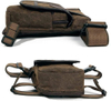 Vintage Waxed Canvas Leg Bag, Military Thigh Pack, Crossbody Waist Pouch with Adjustable Strap