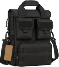 Tactical Crossbody Messenger Bag, Multi-Pocket Utility Handbag with Adjustable Strap, Water Resistant Oxford Shoulder Pack for Shooting Range Daily Work EDC Gear Storage