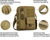 Mini Tactical Crossbody Bag, Water Resistant MOLLE Utility Shoulder Pack Small EDC Sling Bag for Hunting Hiking Daily Outdoor Carry