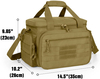 Tactical Pistol Range Bag with Removable Padded Dividers, Water Resistant Shooting Duffle Bag