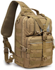 Tactical Sling Bag Crossbody Chest Pack, MOLLE Shoulder Sling Backpack Fits 9.7-inch iPad for EDC Shooting Hiking Fishing Cycling