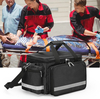 Waterproof Empty Medical Trauma Bag, Multi-Compartment First Aid Storage Bag with Detachable Clear Pouches for EMT Responders & Household Emergency Use