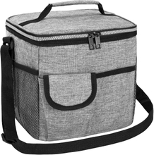 11L Large Capacity Insulated Lunch Bag, Leakproof Water Resistant Portable Cooler Tote with Detachable Shoulder Strap for Daily Work & Outdoor Picnic