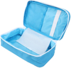 Lightweight Blue First Aid Bag, Waterproof Portable Empty Emergency Medical Organizer with Stitched Medical Cross Logo