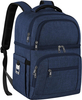 Leakproof Dual Compartment Thermal Cooler Backpack, 12 Hours Cold Retention Insulated Lunch Backpack for Beach, Camping, Office Picnic