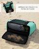 2-in-1 Dual Layer Insulated Cooler Tote Bag, Water Resistant Large Capacity Thermal Beach Bag for Picnic, Travel, Grocery Shopping