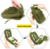Rip-Away IFAK Medical Pouch, MOLLE Tactical First Aid Kit Bag, Detachable Emergency Trauma Utility Pack for Outdoor, Hunting, Shooting & Military Gear