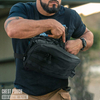 Tactical Chest Rig Utility Pouch, Lightweight MOLLE Chest Pack with Breathable Mesh Back Panel, Adjustable Harness for EDC, Shooting, Hunting & Outdoor Daily Carry