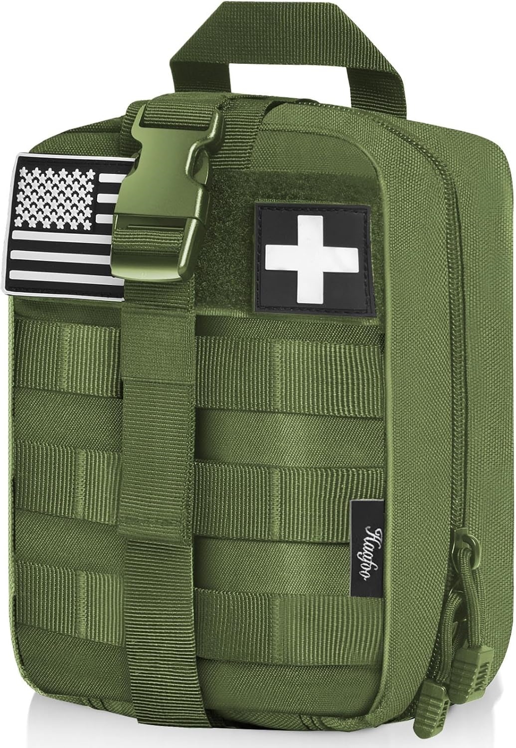 Rip-Away MOLLE Tactical Medical Pouch, Empty EMT First Aid Trauma Kit Bag for Hunting, Hiking & Vehicle Emergency