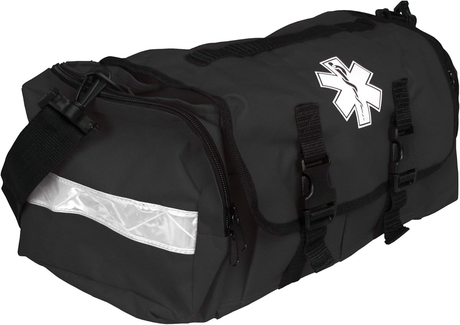 Reflective EMS First Responder Trauma Bag, Large Divided Empty EMT Medical Carry Bag for Emergency Rescue Use