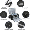 Waterproof Reflective Medical Supply Bag, Large/Small Empty EMT First Aid Kit Organizer with Removable Dividers for Emergency Use