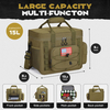 15L Tactical Insulated Cooler Bag, Long Lasting 16-24H Cold Retention Waterproof Soft Cooler Tote for Outdoor Fishing Camping Hunting