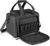 Tactical Range Bag, Multi-Compartment Handgun Shooting Gear Duffle Bag with MOLLE Panel, Padded Firearm Carry Bag with Detachable Shoulder Strap for Shooting Range, Hunting & Tactical Storage