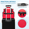 Large Capacity Portable Medical First Aid Bag, Multi Quick-Access Pocket EMT Trauma Organizer with Luggage Sleeve for Travel & Home Emergency