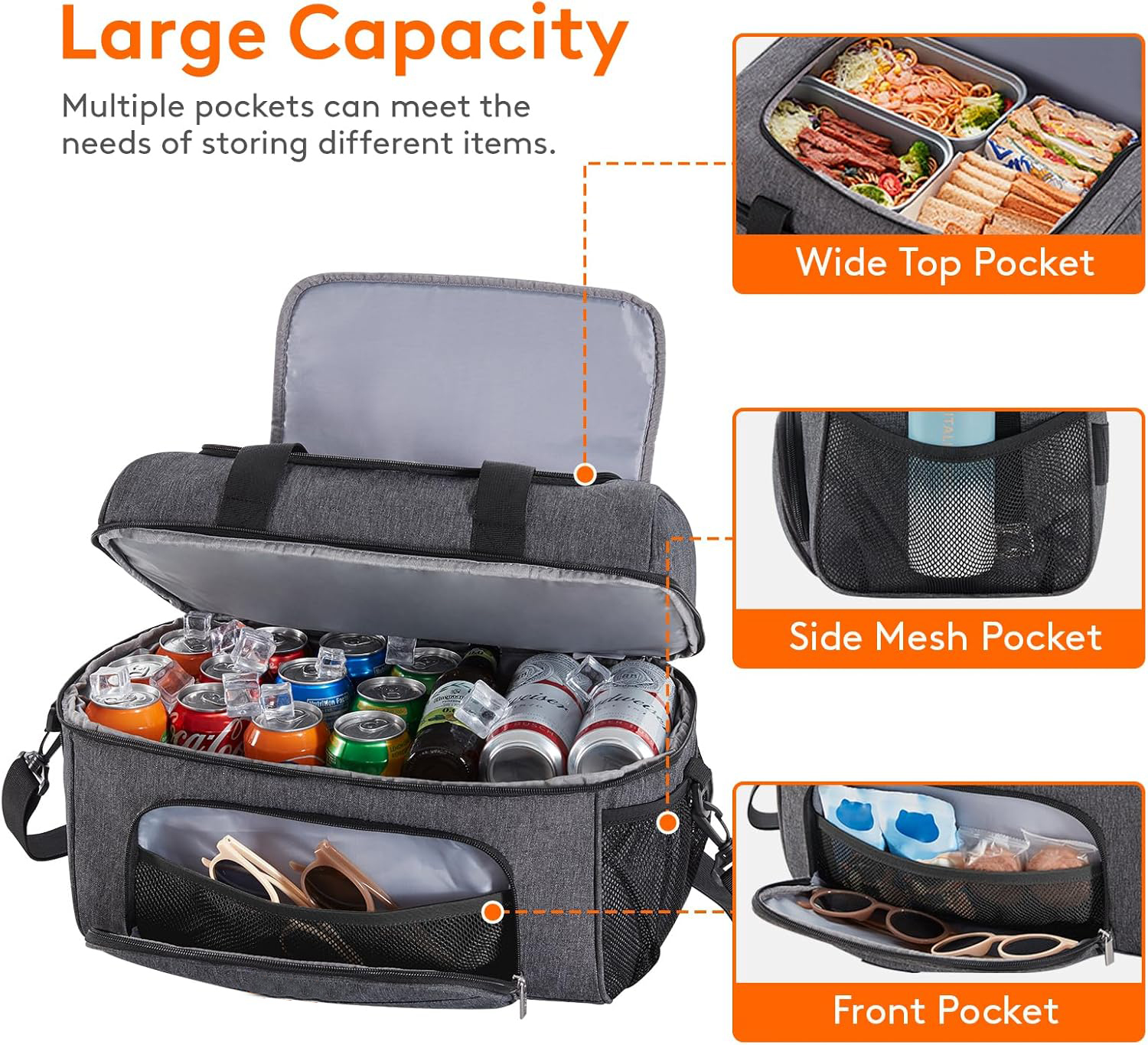 23L Large Insulated Cooler Bag