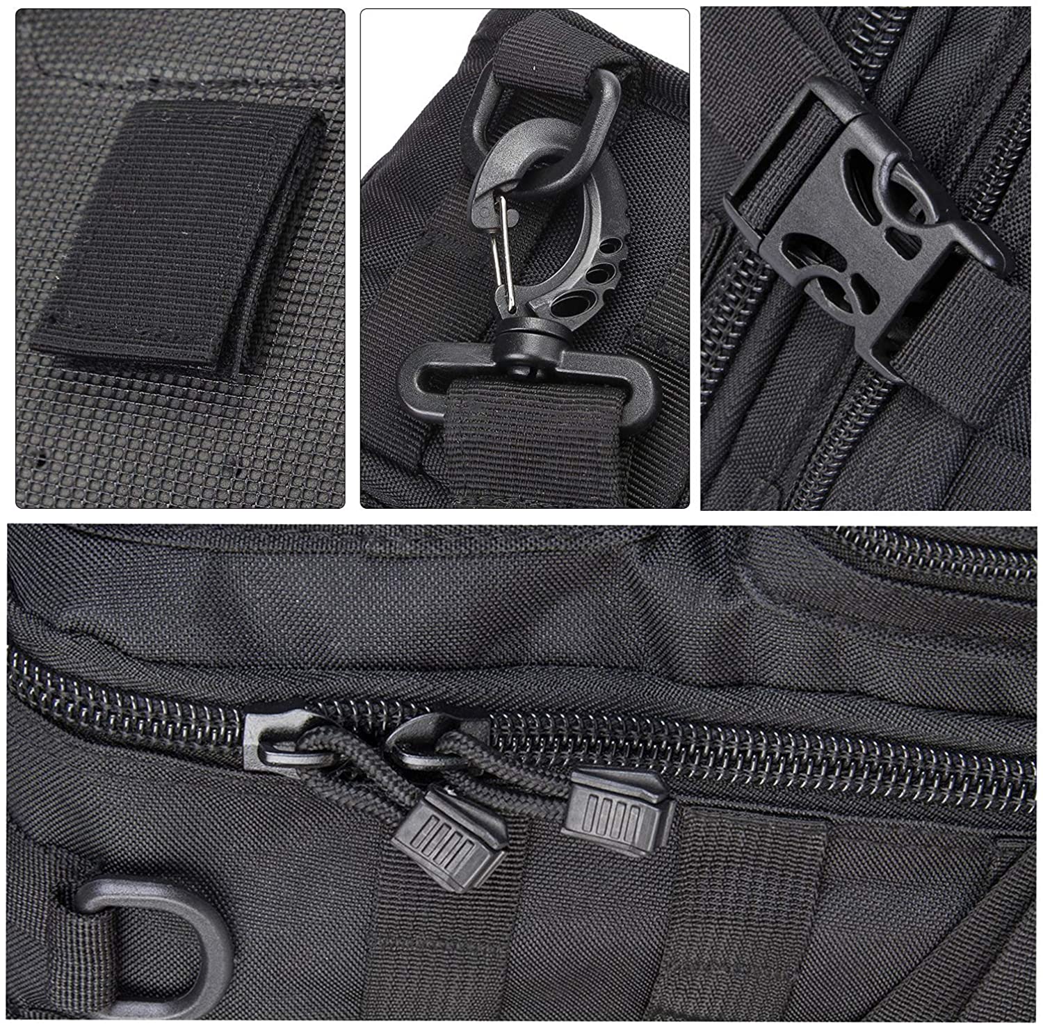 20L Camo Tactical Sling Crossbody Bag, Molle Webbing Single Shoulder Chest Pack with Padded Back for Outdoor Hunting Fishing Daily EDC