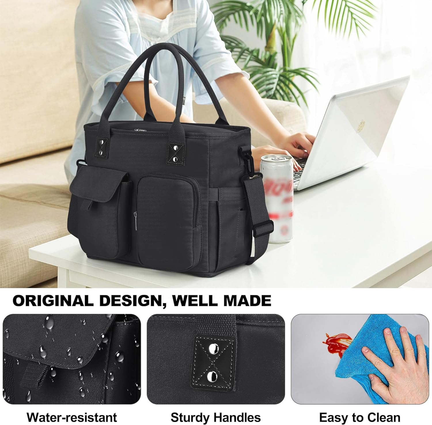 Custom Factory Lunch Bag Waterproof Reusable Portable Lunch Tote Thermal Lunch Box Bag