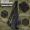 Tactical Concealed Carry Sling Bag, Quick Access Chest Pack for Handgun, Lightweight Concealment Crossbody Bag for Outdoor, Daily EDC & Shooting