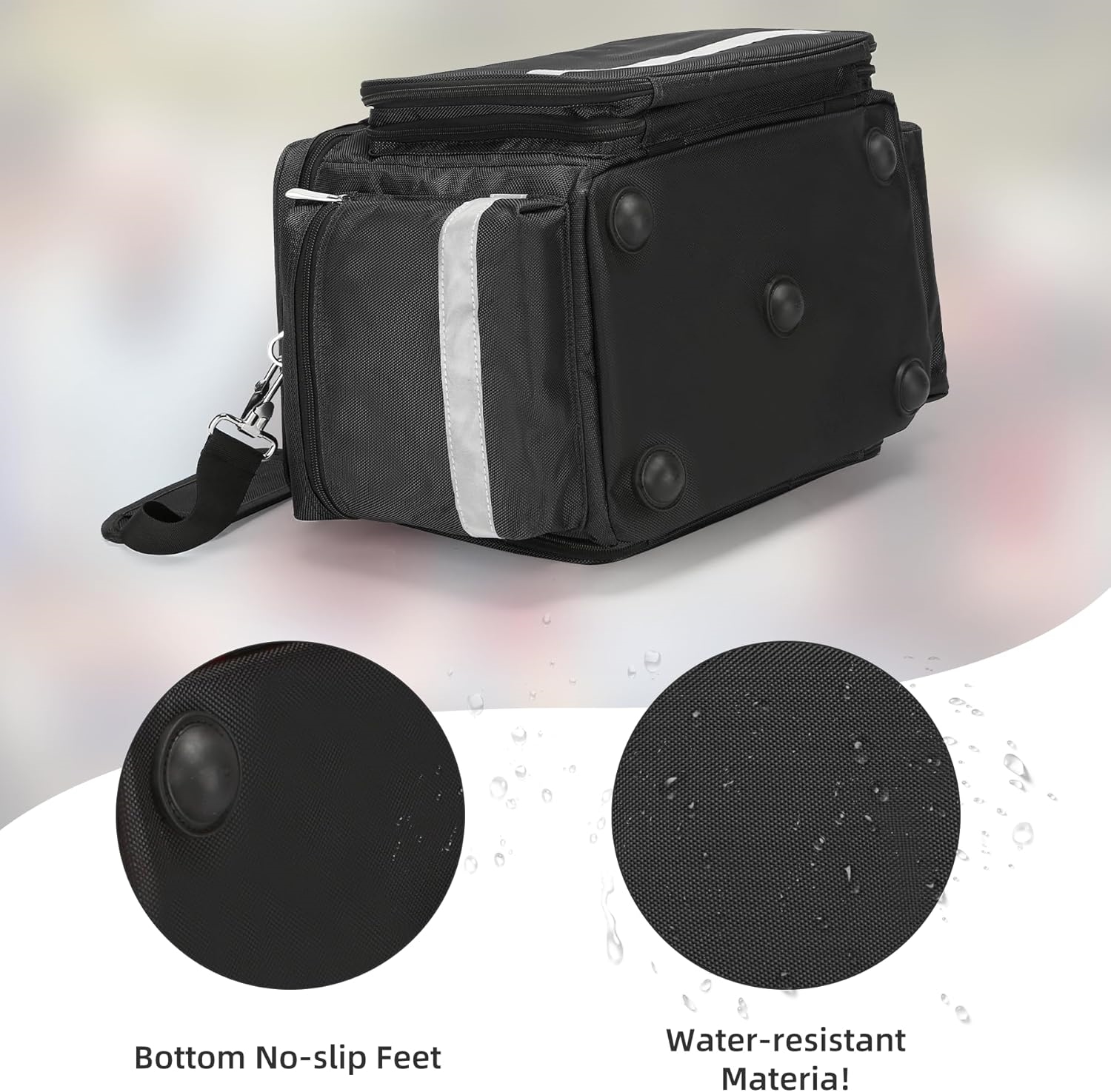 Waterproof Empty Medical Trauma Bag, Multi-Compartment First Aid Storage Bag with Detachable Clear Pouches for EMT Responders & Household Emergency Use