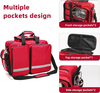 Reflective Large EMT First Aid Responder Bag, Multi-Pocket Empty Medical Organizer for Paramedics, Home Visits & Clinic Use