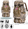 70-80L Large Capacity Military Tactical Backpack, Digital Camo MOLLE Rucksack, Waterproof Hiking Backpack for Camping, Mountaineering, Travel & Outdoor Survival