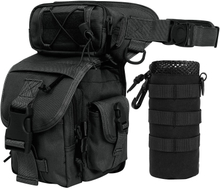 Camouflage Tactical Drop Leg Bag, Multi-Purpose Waterproof Thigh Pack with Adjustable Waist & Thigh Straps, MOLLE Utility Leg Pouch for Motorcycle, Hunting, Fishing Outdoor EDC