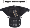 Tactical Concealed Carry Waist Fanny Pack, Handgun Holster Belt Bag with Magazine Slots, Adjustable Waistband Pistol Carry Pouch for Shooting, Hiking, Daily EDC Outdoor Use