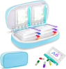 Portable Waterproof Pill Carry Bag with Reusable Transparent Weekly AM PM Medicine Pouches for Travel Daily Medication