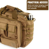 Tactical Laptop Messenger Bag Fits 15.6 Inch Computer, Water Resistant Molle Military Briefcase Multi Storage Pockets for Office Patrol Travel