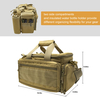 6 Magazine Loops Tactical Range Bag, 600D Waterproof Shooting Gun Bag with Insulated Water Bottle Pocket & Anti-Skid Bottom for Hunting Range Transport