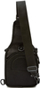 Concealed Carry CCW Tactical Sling Bag, 600D Weatherproof Laser Cut Molle Crossbody Backpack with Dual Padded Gun Compartments