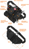Tactical EDC Sling Crossbody Bag, Bright Orange Interior Molle Chest Pack Adjustable Strap for Fishing Hunting Camping