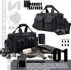 Lockable Tactical Gun Range Bag, Water Resistant Pistol Duffle Bag for Shooting Range & Hunting