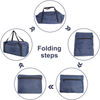 55L Foldable Water Repellent Duffle Bag, Large Capacity Packable Travel & Gym Carry Bag with Adjustable Straps