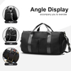 Large Capacity Sports Gym Duffle Bag, Waterproof Travel Overnight Bag with Detachable Shoulder Strap & Separate Shoe Pocket