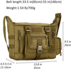 Tactical Messenger Bag, Military Crossbody Shoulder Pack, MOLLE EDC Satchel Bag for Travel, Work, Shooting Range & Outdoor Daily Carry