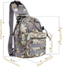 Camouflage Tactical Sling Bag, Lightweight MOLLE Crossbody Chest Backpack, Water Resistant EDC Shoulder Pack for Hunting Hiking Fishing Shooting Outdoor Daily Carry