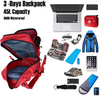 45L Large Tactical Backpack, 900D Waterproof Oxford Emergency Medical Backpack MOLLE Outdoor Rucksack for Camping Hiking First Aid Travel