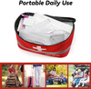Compact Lightweight First Aid Bag, Reflective Strip Portable Empty Emergency Medical Organizer for Travel & Outdoor Camping