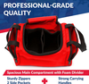 Compact Water Resistant First Responder Medical Bag, Multi Pocket Quick Access Empty EMT Trauma Organizer for Emergency Use