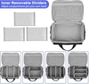 Waterproof Reflective Medical Supply Bag, Large/Small Empty EMT First Aid Kit Organizer with Removable Dividers for Emergency Use