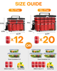 9L/15L Insulated Lunch Cooler Bag, Waterproof Leakproof Portable Thermal Tote with Multi Pockets & Adjustable Shoulder Strap