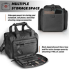 Tactical Range Bag, Multi-Compartment Handgun Shooting Gear Duffle Bag with MOLLE Panel, Padded Firearm Carry Bag with Detachable Shoulder Strap for Shooting Range, Hunting & Tactical Storage