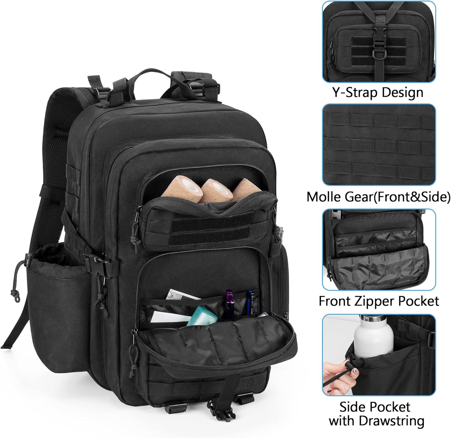 Tactical EMT Medical Backpack, Large Capacity Waterproof Emergency Trauma Backpack for Paramedics & Outdoor Survival